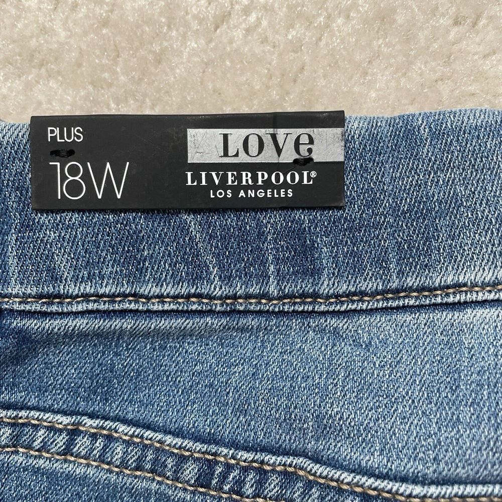 Liverpool Jeans Company Blue Ankle Cropped Jeans - Picture 11 of 13